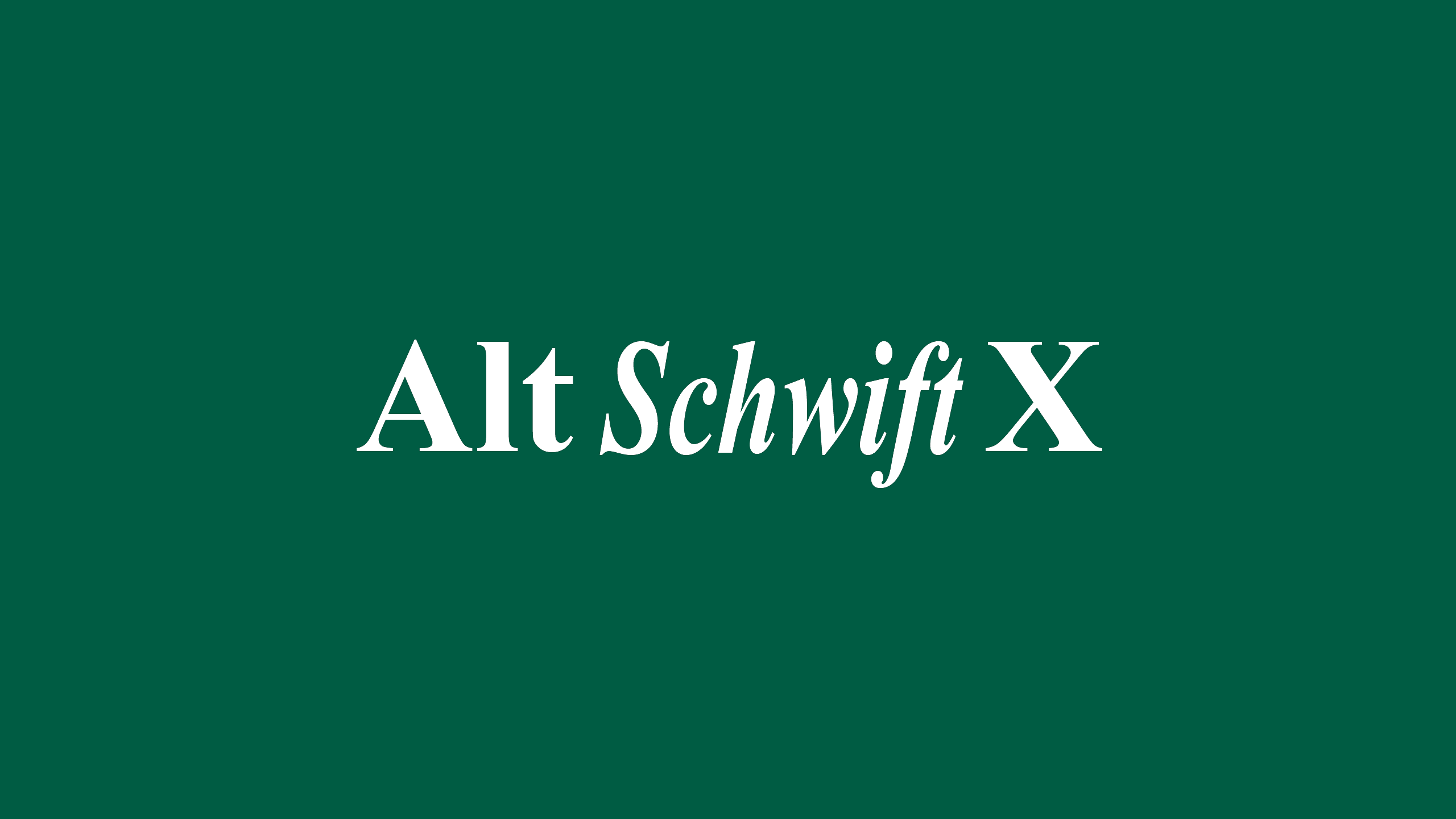 Alt Schwift X